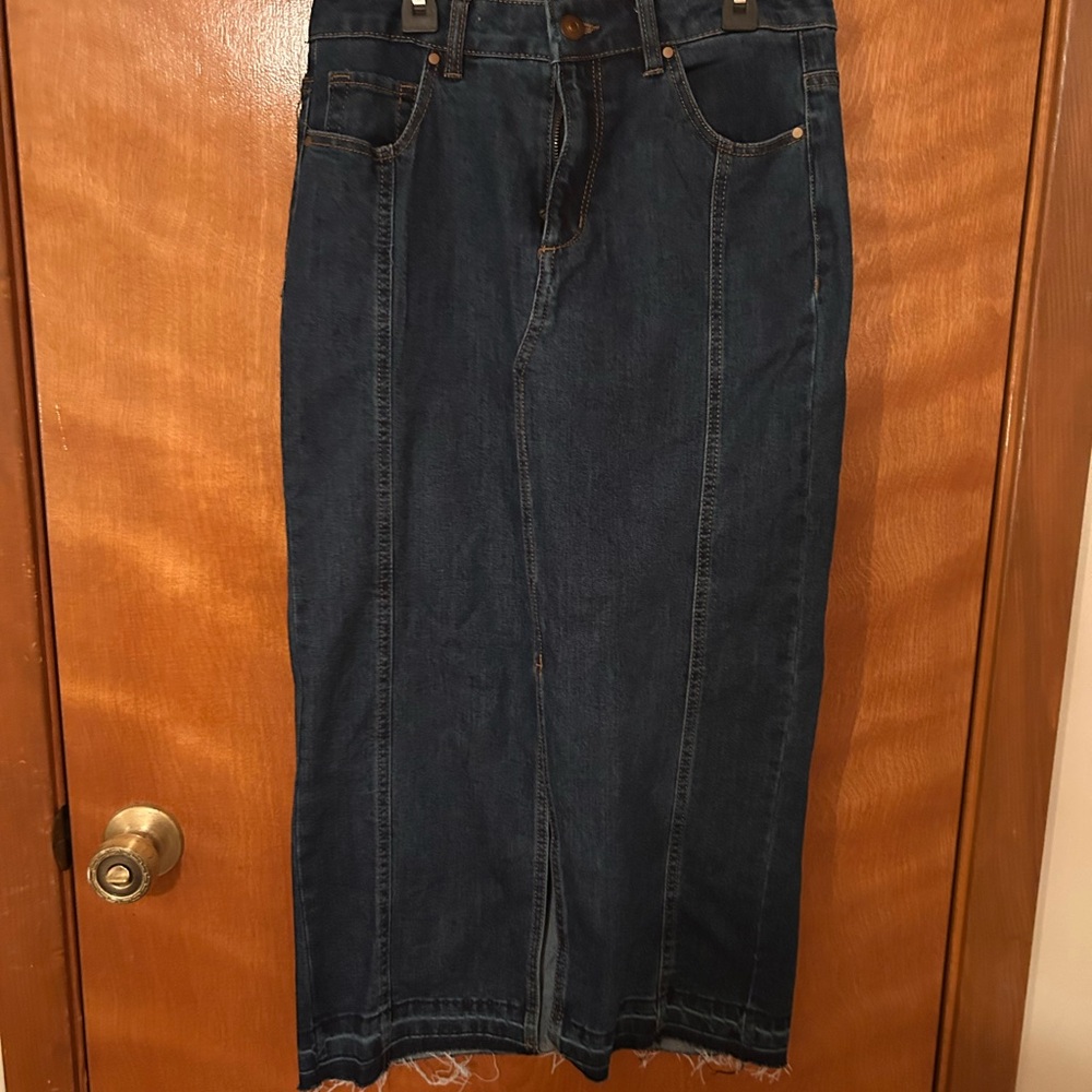 Jean Maxi Skirt